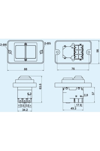 Dkld Dz05 Şalter Switch 6P 400V (420527460)