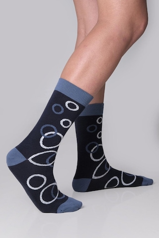 Çember Desenli Erkek Çorap-1797 Çok Renkli