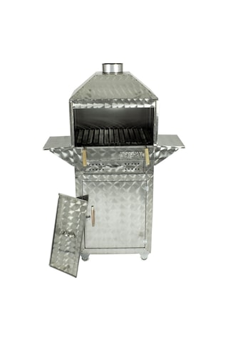 Metehan Dolaplı - Davlumbazlı - Kanatlı - Lama Izgaralı - 4 Tekerlekli Mangal