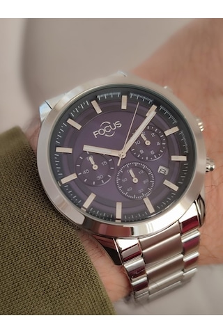 Focus Çelik Kordon Erkek Kol Saati Fonksiyonlu Takvimli 2088