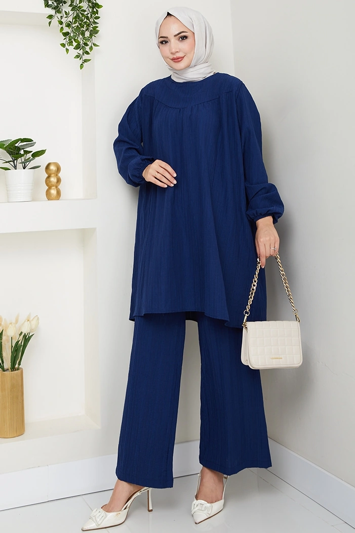 Tunik Pantolon İkili Takım 1606 - Lacivert Lacivert
