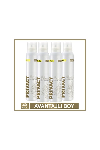 Privacy Gold Woman Kadın Deodorant 4x200 Ml