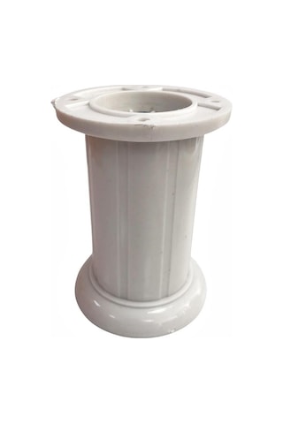 Safir Plastik Ayak Mobilya Koltuk Ayağı Beyaz 5 Cm