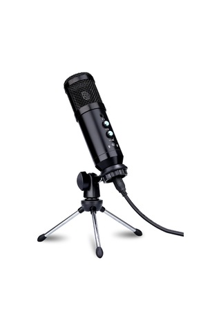 Usb Kondenser Mikrofon 24bit Mike Mike Stand For Live Stream Pc Yayınları