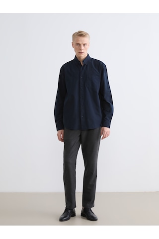 Lcw Vision Lacivert Regular Fit Oxford Erkek Gömlek