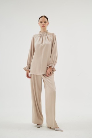 Senna Elegance Pantolon Bej Bej