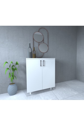 Stillmobilya %100 Mdf Çok Amaçlı Dolap Beyaz