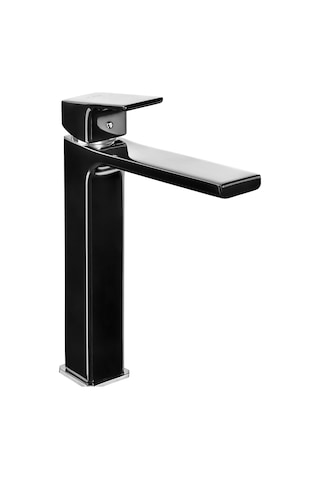 Eca Tiera Yüksek Tip Lavabo Bataryası Krom - Siyah 103588002