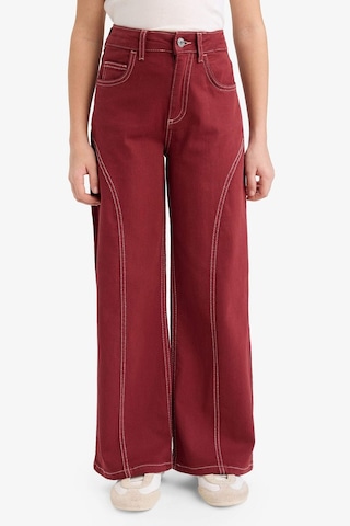 Defacto Kız Çocuk Wide Leg Geniş Paça Gabardin Pantolon G6902a826smbr169 Bordo-br169