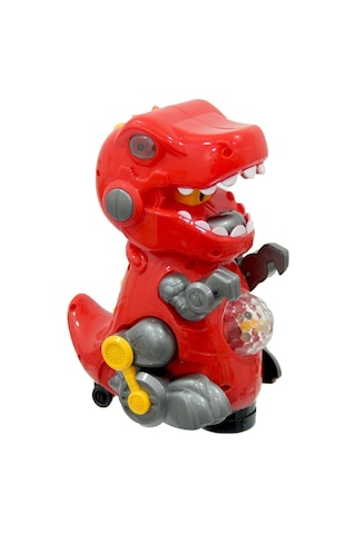Birlik Pilli Işıklı Duman Püskürten Robot Trex