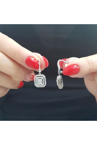 Lova 1,01 Karat Baget Pırlanta Küpe - 3030055