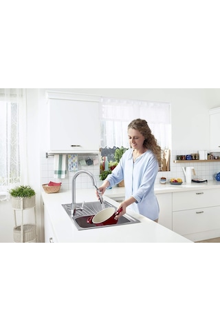 Maestro A42145 Pull-down Eviye Bataryası, Krom Diğer