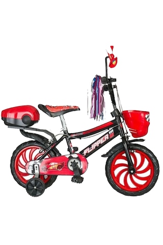 Flipper Kız Ve Erkek İçin 3-6 Yaş Arası Çocuk Bisikleti 15 Jant B Kırmızı