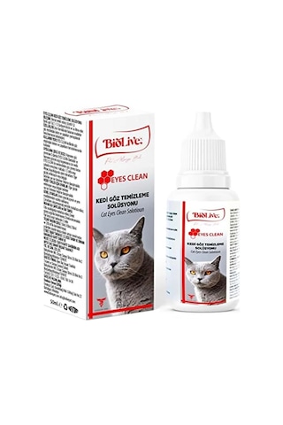 Biolive Eyes Clean Kedi Göz Temizleme Solisyonu 50ml