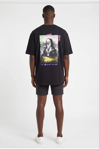 Blow Up Future Gen No Angel Oversize Erkek T-shirt 141309 Siyah