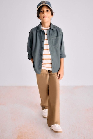 Defacto Erkek Çocuk Loose Fit Standart Paça Gabardin Pantolon G1865a825aubn360 Kahve