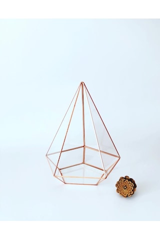 Dekoratif Cam Fanus - Geometrik Cam Fanus - Teraryum Cam Fanus (489239544)