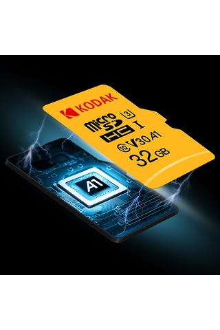 Ximistore9 Kodak 32gb Microsd Kartı U3 V30 A1 100mb/s Okuma Hızı 4k Hd Video Kaydı Desteği Sınıf 10