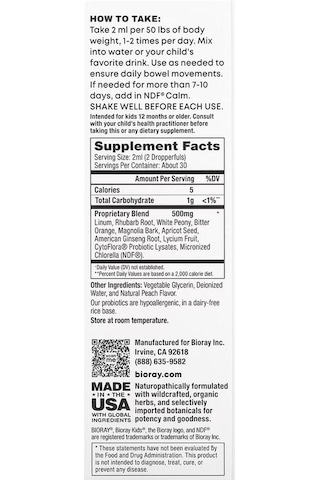 Bioray , Kids, Ndf Pooper, Mango , 2 Fl Oz 59 Ml 2 Fl Oz - ...