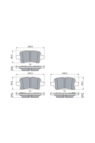 Opel Astra K 1.6cdtı 2015-2022 Bosch Arka Balata 22129