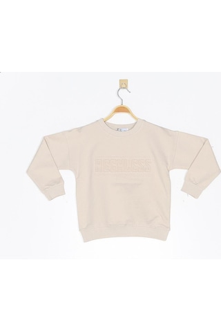 Modalı Çocuk Rechless Rtr0004 Kabartma Baskılı Sweatshirt
