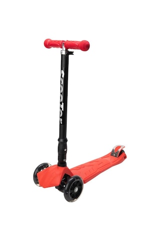 Xslide Işıklı Tekerlekli Scooter-KIRMIZI