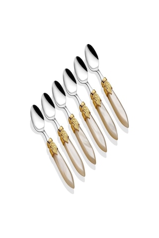 Rıvadossi 6 Parça Çay Kaşık Seti Altın Toka