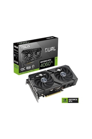 Asus Dual NVIDIA Geforce RTX 4060 TI RTX4060TI-O8G-EVO 8 GB GDDR6 128 Bit Ekran Kartı