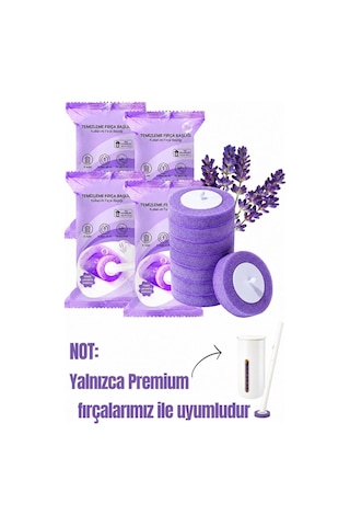 32 Adet 4 Paket Lavanta Premium Deterjanlı Tek Kullanımlık Tuvalet Temizleme Süngeri Duvara Mo