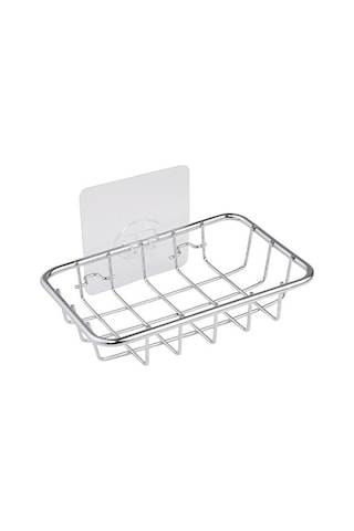 Sabunluk, Paslanmaya Dayanıklı Paslanmaz Çelik Sabunluk Tutucu, Banyoda Sabun Süngeri Scrubber İçin Ful Yapıştırıcı İle Duş Mutfak Lavabo