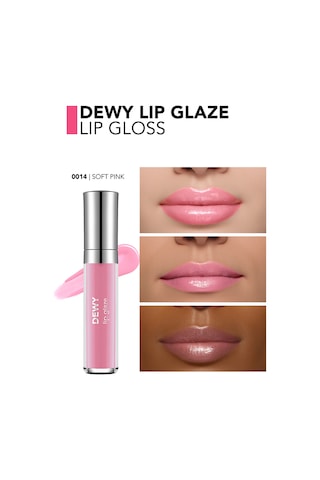 Flormar Besleyici Dudak Parlatıcısı - Dewy Lip Glaze - 014 Soft Pink-8682536068277