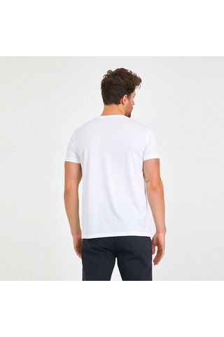 Slazenger REPUBLIC Erkek Tişört Beyaz
