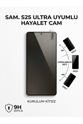 Samsung S25 Ultra Uyumlu Hayalet Ekran Koruyucu Cam