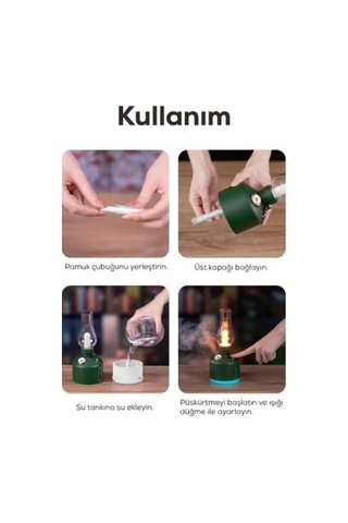 Gaz Lambası Tasarımlı Hava Nemlendirici Gosterildigi Gibi