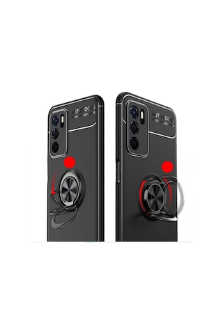 Oppo A16 Kilif Lens Yüzüklü Miknatisli Soft Premium Silikon Kapak 474337161