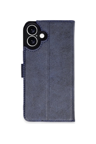 Mey İthalat iPhone Uyumlu 16 Plus Kılıf Trend S Plus Kapaklı Kılıf - Lacivert 73870874