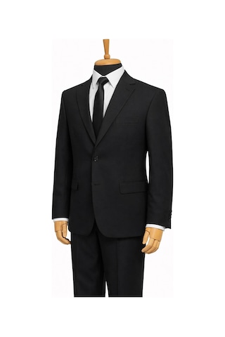 Dekosan Erkek Regular Fit Baba Takım Elbise - 7555 Siyah