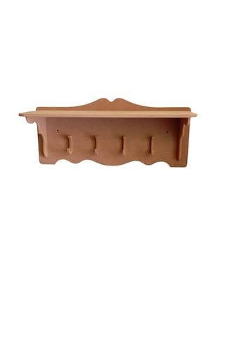 Dekoratif Ahşap Duvar Rafı 58x18x23cm