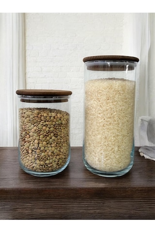 Selka Home 2 Adet Liya Cam Kavanoz