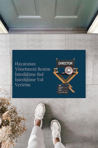 Dijital Baskı Kişiye Özel İç Kapı Dekorasyon Paspas Ps11207