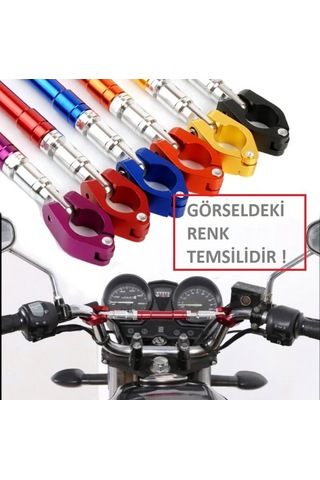 Motosiklet Gidon Barı Ayarlanabilir Dengeleyici Ara Bar Sarı Renk