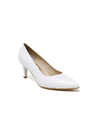 Topuklu/ Stiletto Kadın Rc-4007 Deriden Beyaz Beyaz