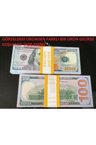 Aykar 300 Adet 100 Dolar Geçersiz Dizi Film Video Tiktok Çekimi İçin