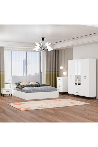 Garaj Home Doğa Yatak Odası Takımı-bayaz