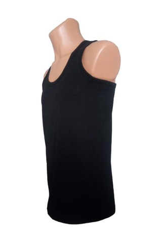 12 Li Paket Nazar Yıldız Erkek Penye Atlet Renk Seçenekli Siyah