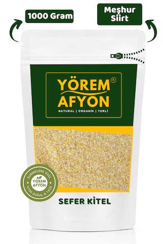 Yörem Afyon Meşhur Siirt Mutfakların Altın Tohumu Anadolu Kadınlarının Gizli Lezzeti Hakiki Sefer Kitel 1000gr