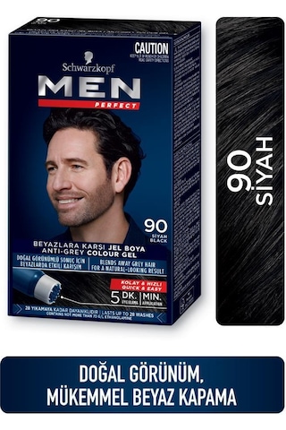 Men Perfect Saç Boyası 90 - Siyah x 3 Adet