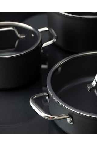 Madame Coco Titanium Profesional Tencere Seti Antrasit