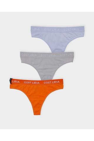 Gost Liria Soft Stone Kadın String Külot 3 Lü Paket - Çok Renkli Çok Renkli