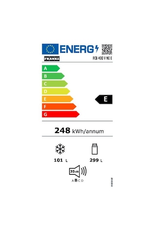 Franke FCB 400 V NE E 401 LT Kombi Ankastre Buzdolabı